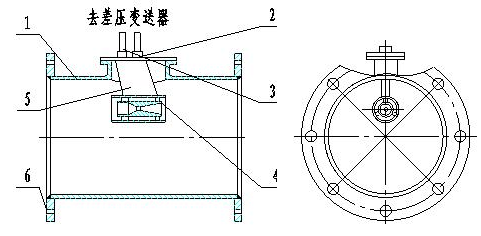 單點(diǎn)多重安裝結(jié)構(gòu)簡圖（當(dāng)管道尺寸為300～1000mm選用）